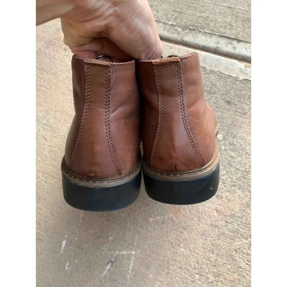 Nordstrom Mens Waterproof Leather Chukka Boots Brown OrthoLite Lug Sole Boots